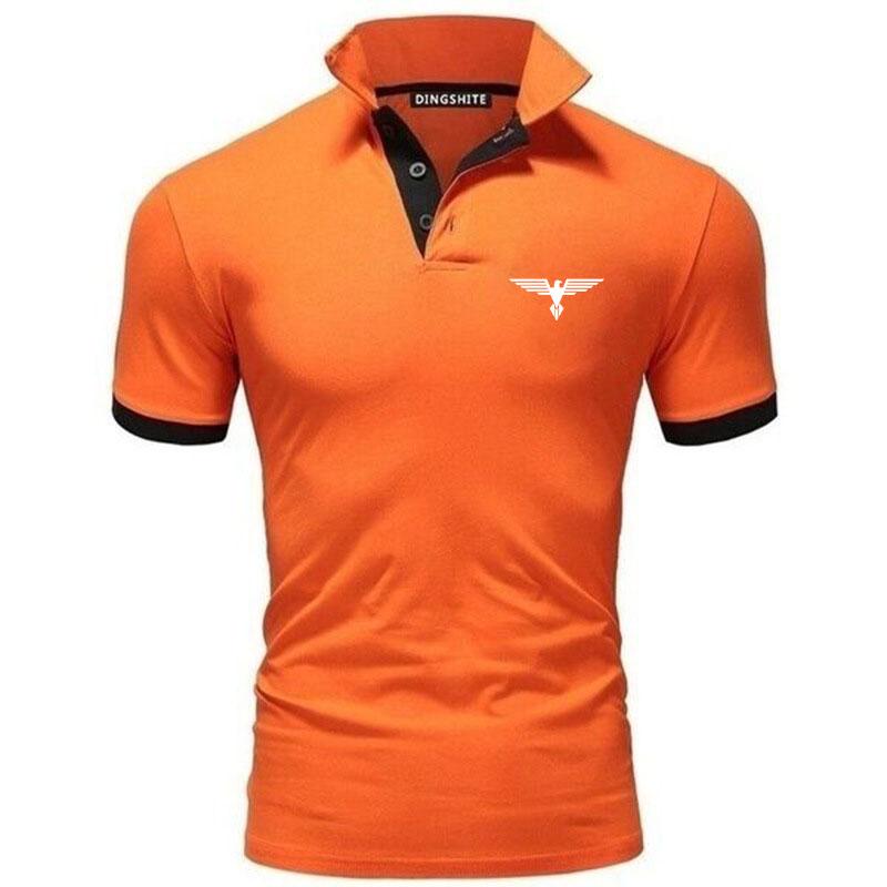 Sports Shirt Polo collar contrasting color shirt office fashionable new T-shirt polo shirt mens summer top