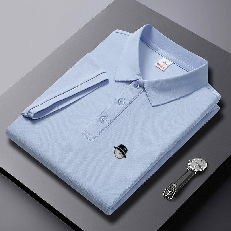 Sports Shirt 2026 new mens golf short sleeves polo shirt lapel printing ventilate t-shirt business leisure