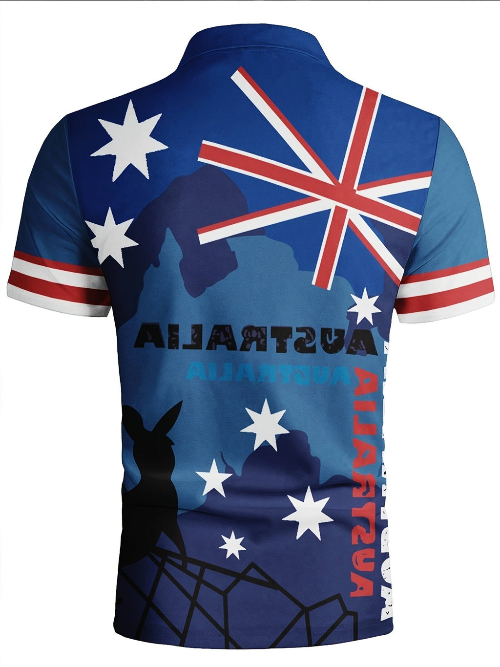 Sports Shirt 2026 Summer New Style Mens Short-Sleeved Polo Shirt with 3D Star Pattern Print - Street Casual