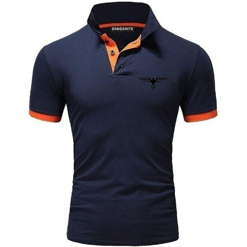 Sports Shirt Polo collar contrasting color shirt office fashionable new T-shirt polo shirt mens summer top
